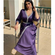 Muslim Women Rhinestones Abaya