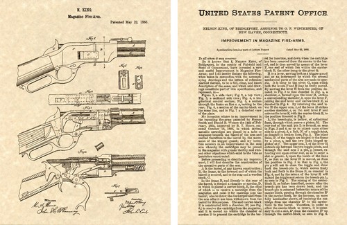 Patent winchester 1873 - of,