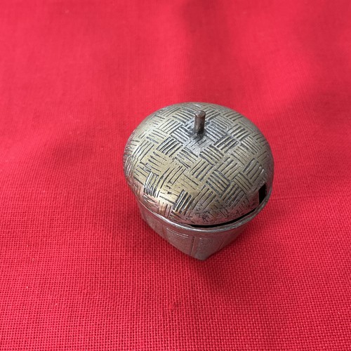 Vintage miniature brass snuff - miniature,