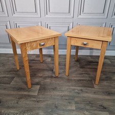 Pair 2 Modern Maple Veneer