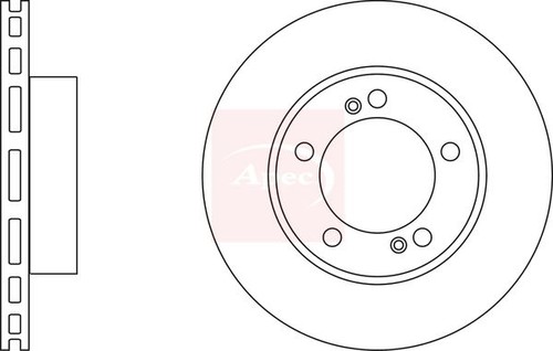 Apec dsk2709 brake disc - brake, front