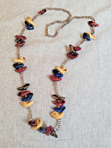 Kazuri necklace bird - kazuri, bead