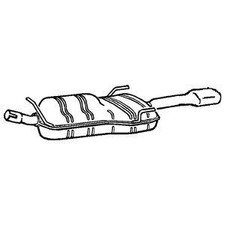 Klarius Tail Pipe With Back