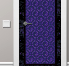 Pixelized Purple Portal Door