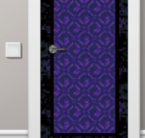Pixelized purple portal - pixelized,