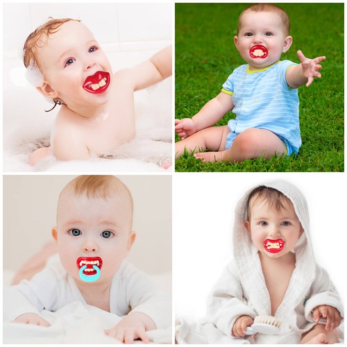 2pcs funny baby pacifier - 2pcs,
