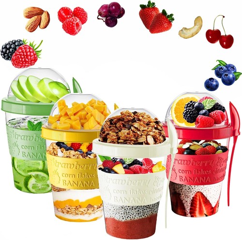 Yoghurt cup with spoon - cup,