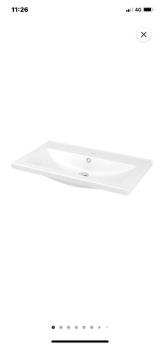 Nira ceramic vanity top - nira, 80