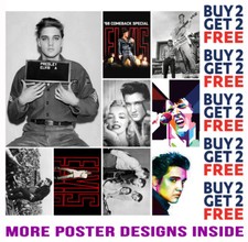 ELVIS PRESLEY POSTER ART PRINT A4 A3 SIZE - BUY 2 GET ANY 2 FREE
