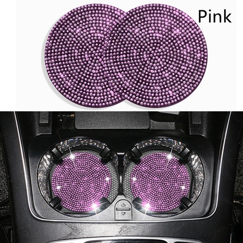 Bling crystal car cup - car,