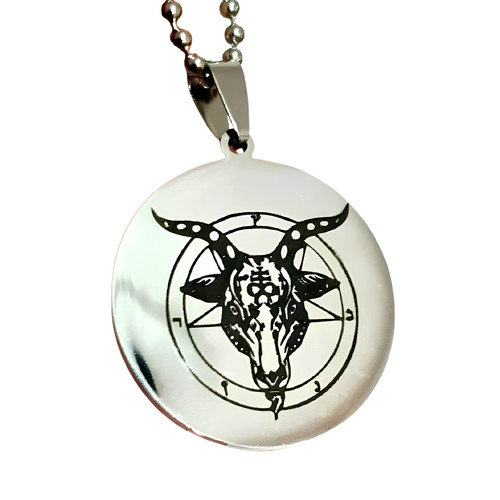 Baphomet pendant necklace - baphomet,