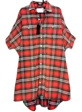 R13 Womens Plaid Oversized