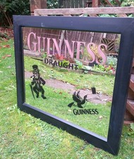 UPCYCLED MIRROR GUINNESS DUBLIN LARGE IRELAND MANCAVE PUB PROP MANCAVE IRISH 