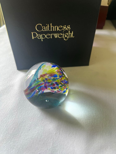 Caithness glass paperweight - caithness,
