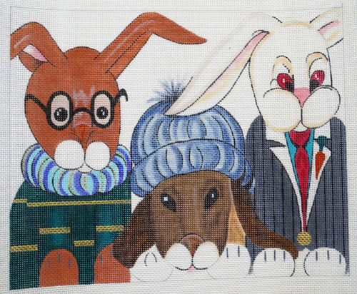 Hand painted needlepoint - painted,