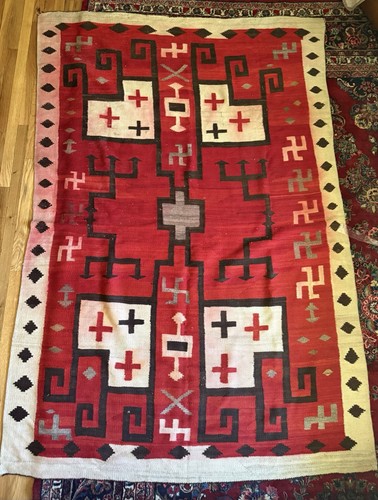 Vtg navajo rug native - vtg,