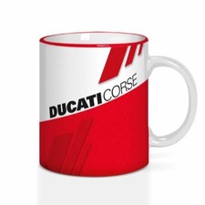 Genuine Ducati Corse Speed White/Red Ceramic Mug 987705205