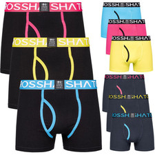3 Pack Mens Crosshatch Boxers Triglow Neon Multipack Underwear Gift Shorts Set