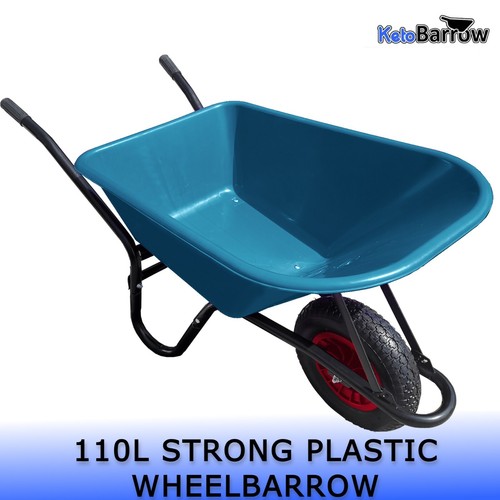 110 litre green wheelbarrow - green,