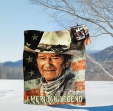 John Wayne Throw  Blanket W/
