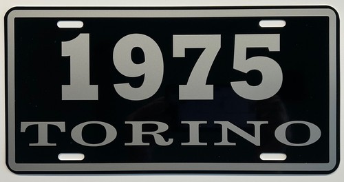 1975 torino metal license - torino,