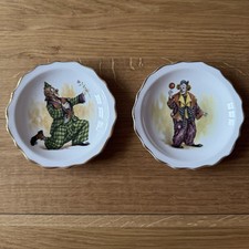 Small Circus Clown Plates x 2