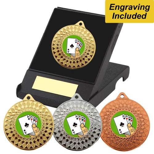 Cards cribbage medal - medal, in