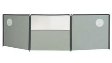 Isabella Wind Screen Flex 3 sided Grey - Ex Outside Demo Unit