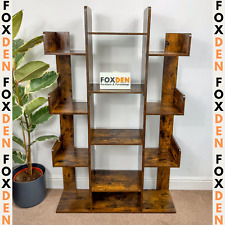 Large Wooden Bookcase Rustic