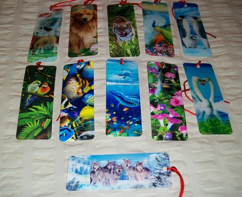 Bookmark love birds - 3d,