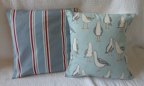 Cushion covers inch blue - covers, 16