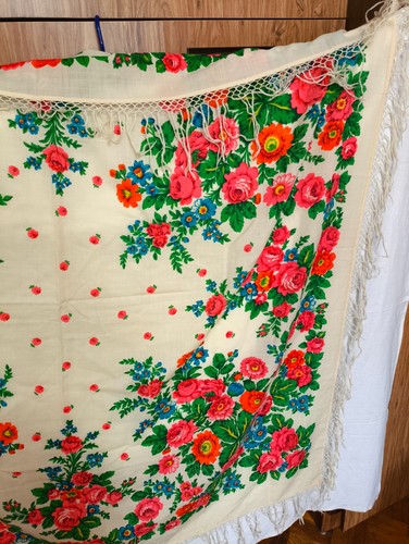 Ussr woolen scarf vintage - woolen,
