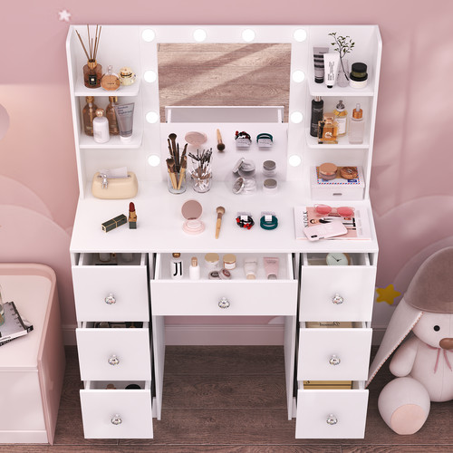 White vanity dressing - white,