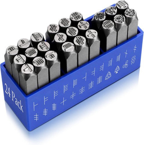 Metal stamp set - metal, 6mm