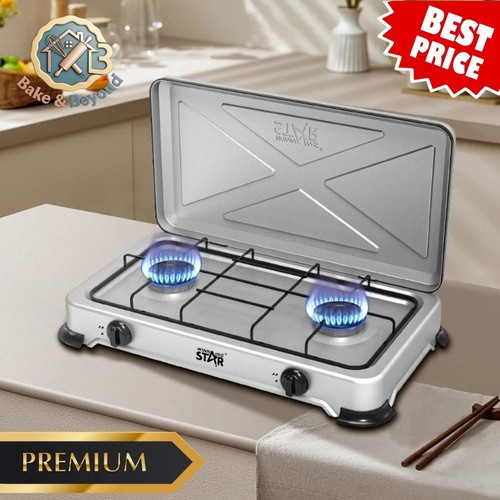 Portable double gas stove - portable,