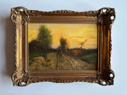 19th century landscape oil - 19th,