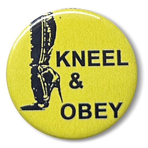 Kneel obey pin - obey,