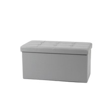 2 in 1 Leather Ottoman Storage