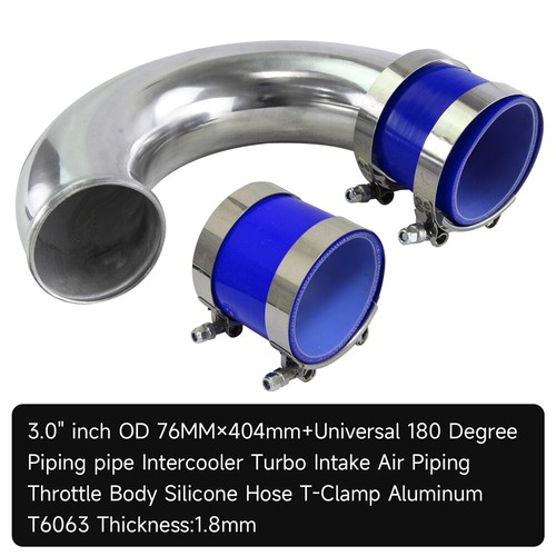 180 degree 76mm - 3.0", aluminum