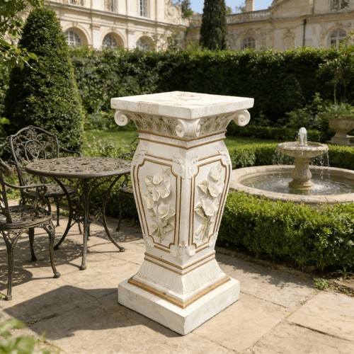 Carved roman column - carved, pedestal