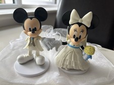 DISNEY ~ MICKEY AND MINNIE ~  WEDDING  ~ CAKE TOPPERS /COLLECTABLES ~  14cm