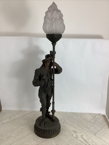 Antique bronzed spelter table - bronzed,
