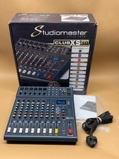 Studiomaster Club XS 10+ 8-Channel Mixer Audio Sound Live DJ Bluetooth