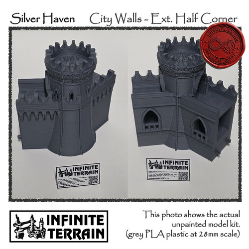 Inf 28mm city walls - walls,