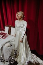 Vintage 1940s liquid - satin, and