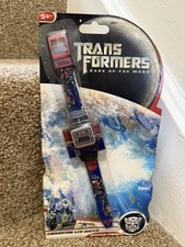 Hasbro Transformers Optimus Prime Transforming LCD Digital Watch 2011 Wesco New