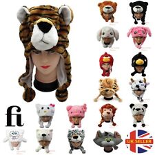 Kids Trapper Hats Animal Characters Winter Warm Soft Party Hat Christmas Gift UK