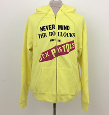 Sex Pistols Midnight Studios Never Mind The Bollocks Hoodie Yellow RARE New* F1
