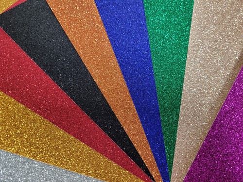 Sheet self adhesive glitter - a4,