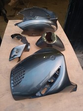 Piaggio Zip 125 2002 Fairing Panel Set Front Rear Re Sprayed Metallic Grey.